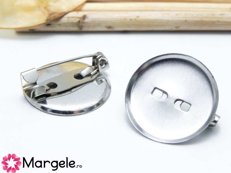 designer smell He Baza pentru brosa 29x6mm argintiu inchis - Margele.ro