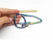 Sirag hematit ondulat 6x4mm multicolor