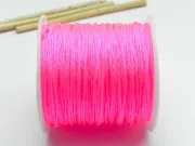 Snur cu nylon pentru bratari 0.8mm roz neon (10m)