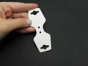 Cartonas suport bratari si coliere alb (10buc)