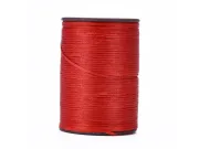 Rola ata cerata plata micro macrame 0.80mm rosu (100m)
