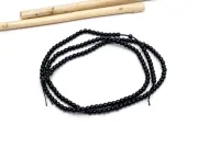 Margele sticla 2.5mm negru (sirag)