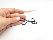 Margele sticla 2.5mm negru (sirag)