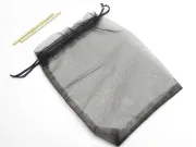Saculet organza 20x15cm negru