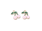 Charm auriu 17x15mm cireasa