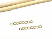 Prelungitor lant otel inoxidabil auriu lungime 2.5cm