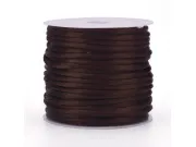 Rola snur satinat 1mm maro inchis (30m)