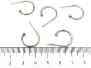 Tortite cercei otel inoxidabil 22x15x2.5mm (2buc)