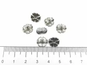 Opritor cercei otel inoxidabil floare 10x10mm (2buc)