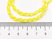 Margele cristal picatura 6x4mm galben AB (sirag)