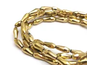 Margele cristal picatura 10x4mm auriu metalic (sirag)