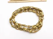Margele cristal picatura 10x4mm auriu metalic (sirag)
