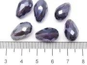 Cristal picatura 15x10mm indigo (1buc)