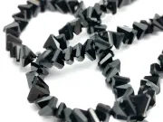 Margele cristal triunghi 3.5x4x3.5mm negru (sirag)