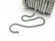 Lant otel inoxidabil 3x3x1.6mm (1m)
