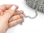 Lant otel inoxidabil 304 - 8x6x1.2mm (1m)