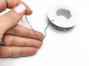 Lant otel inoxidabil cu bilute 2x1.5x0.4mm (1m)