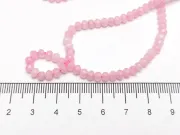 Sirag jad rondel 4x3mm roz