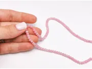 Sirag jad rondel 4x3mm roz