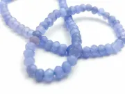 Sirag jad rondel 4x3mm albastru safir