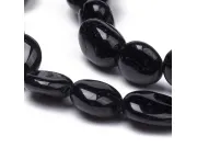 Sirag turmalina neagra nugget rotunjit 8~10x8~9x5.5~6mm