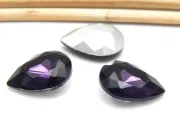 Cabochon din sticla picatura 14x10mm velvet (1buc)