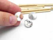 Cabochon din sticla 14mm crystal (1buc)