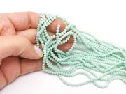 Margele cristal rondel 3x2mm mint opac (sirag)