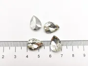 Cabochon din sticla picatura 14x10mm crystal (1buc)