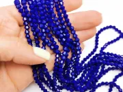 Margele cristal biconic 4mm blue opac (sirag)