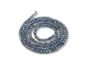 Margele cristal rotund fatetat electroplacat 2mm blue marin (sirag)