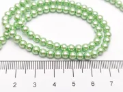 Perle de sticla calitate a 4mm verde deschis (sirag)