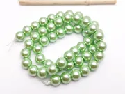 Perle de sticla calitate a 8mm verde deschis (sirag)