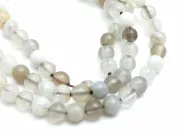 Sirag agate 4mm alb maro
