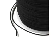 Rola snur nylon pentru bratari grosime 0.8mm negru (90m)