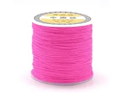 Snur cu nylon pentru bratari 0.8mm roz neon (10m)