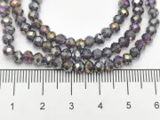Margele cristal rondel fatetat 4x3mm indigo AB (sirag)