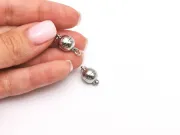 Inchizatoare magnetica cu zale 14x10mm argintiu inchis