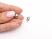 Inchizatoare magnetica cu zale 14x8mm argintiu inchis