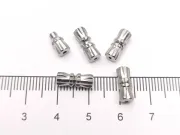 Inchizatoare cu filet 12x4mm argintiu inchis