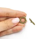 Inchizatoare toggle 19x16mm bronz
