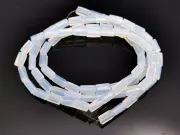 Margele cristal cuboid fatetat 6x3mm opal (sirag)