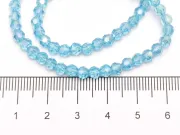 Margele cristal rotund fatetat 4mm turcoaz ab (sirag)