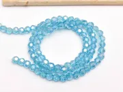 Margele cristal rotund fatetat 4mm turcoaz ab (sirag)