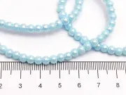 Margele sticla 4mm sky blue perlat (sirag)