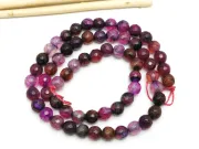 Sirag agate crackle fatetat 6mm mov fucsia