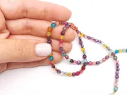 Sirag agate fatetat 4mm multicolor