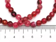 Sirag agate crackle fatetat 6mm roz fucsia