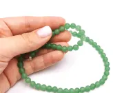 Sirag aventurin verde semimat 6mm