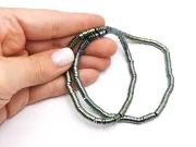 Sirag hematit rondele 4x1mm iris verde